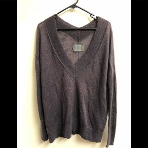 All Saints V Neck Wool Sweater
